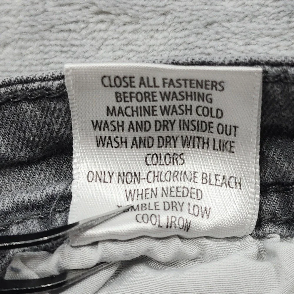 Valor Collective Jeans Mens 32x29 Gray Light Wash Slim Straight Stretch Denim